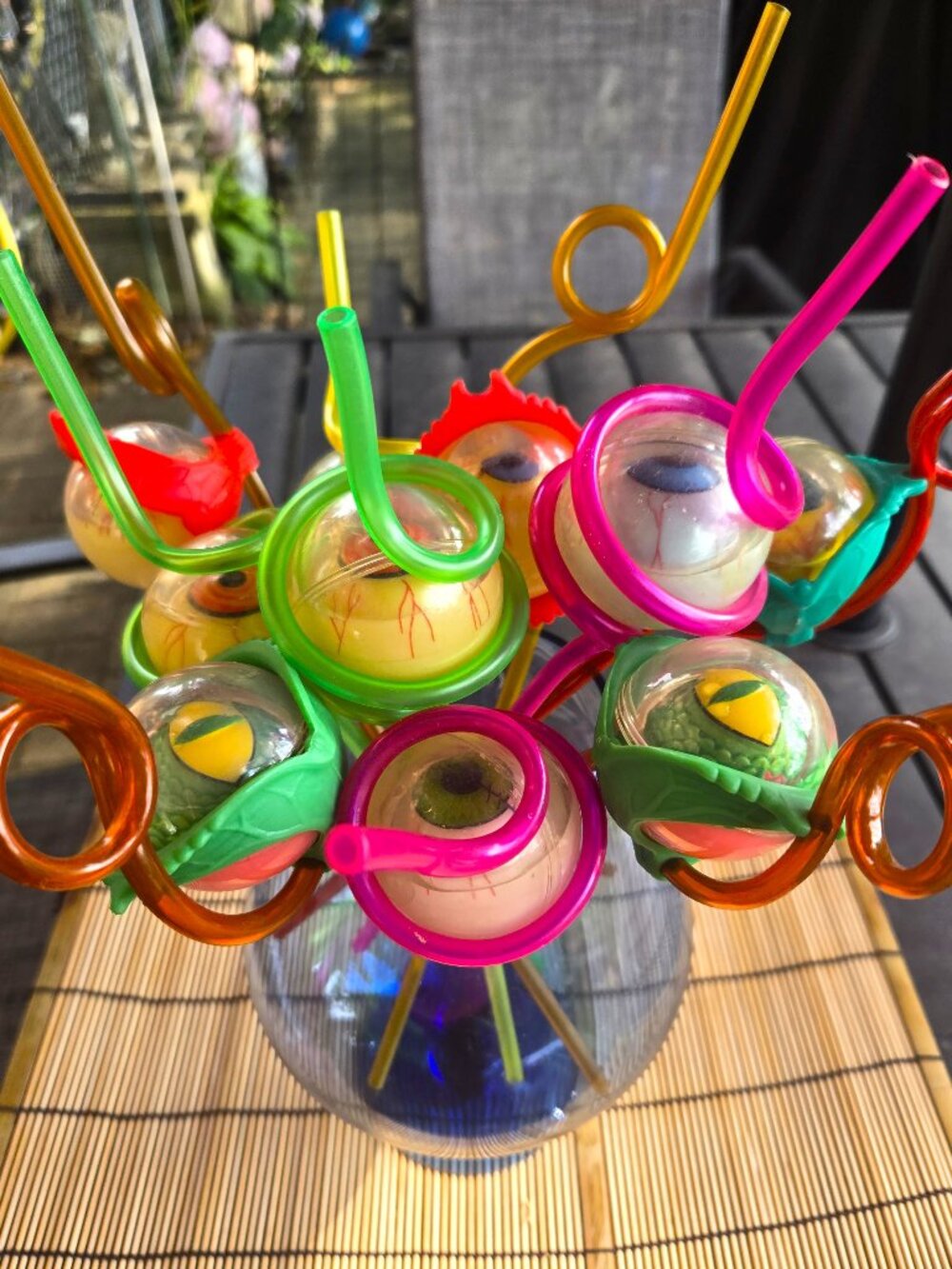 Vintage Taco Bell Eyeball Straw Set